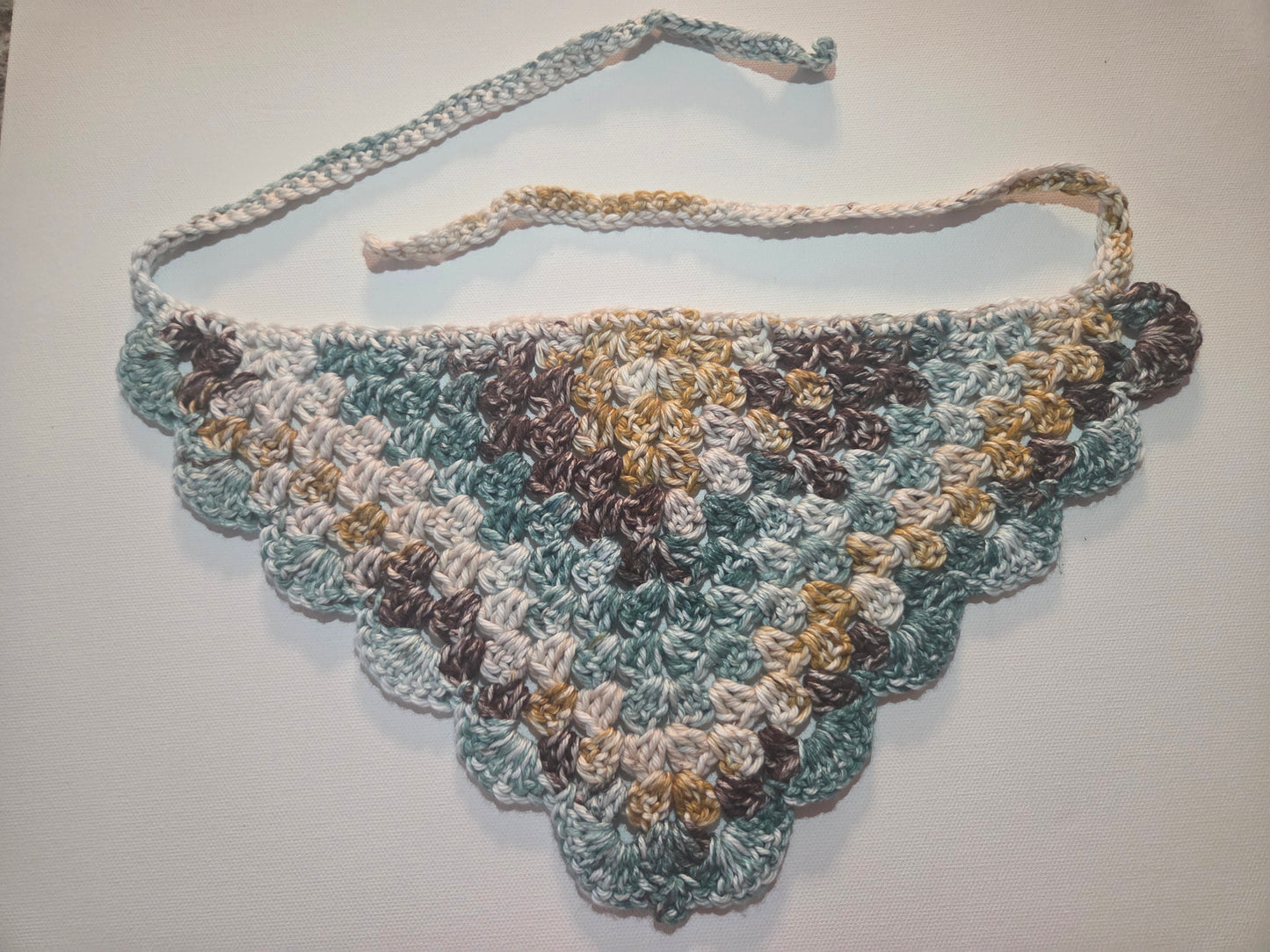 Emerald Pine Granny Stitch Bandana