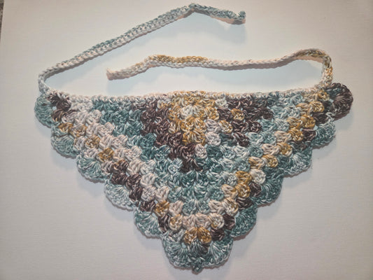 Emerald Pine Granny Stitch Bandana