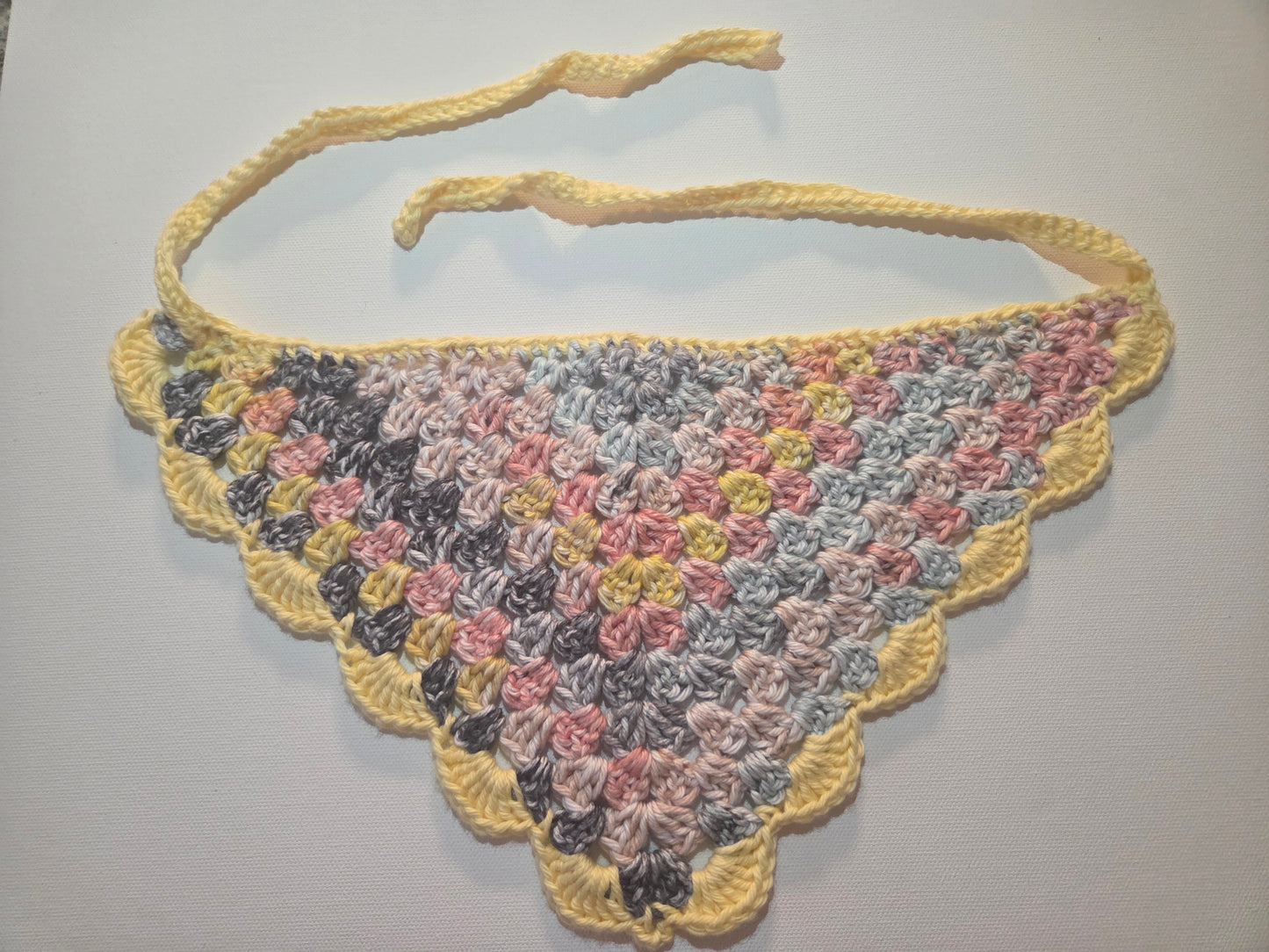 City Beat Granny Stitch Bandana with Buttercup Trim