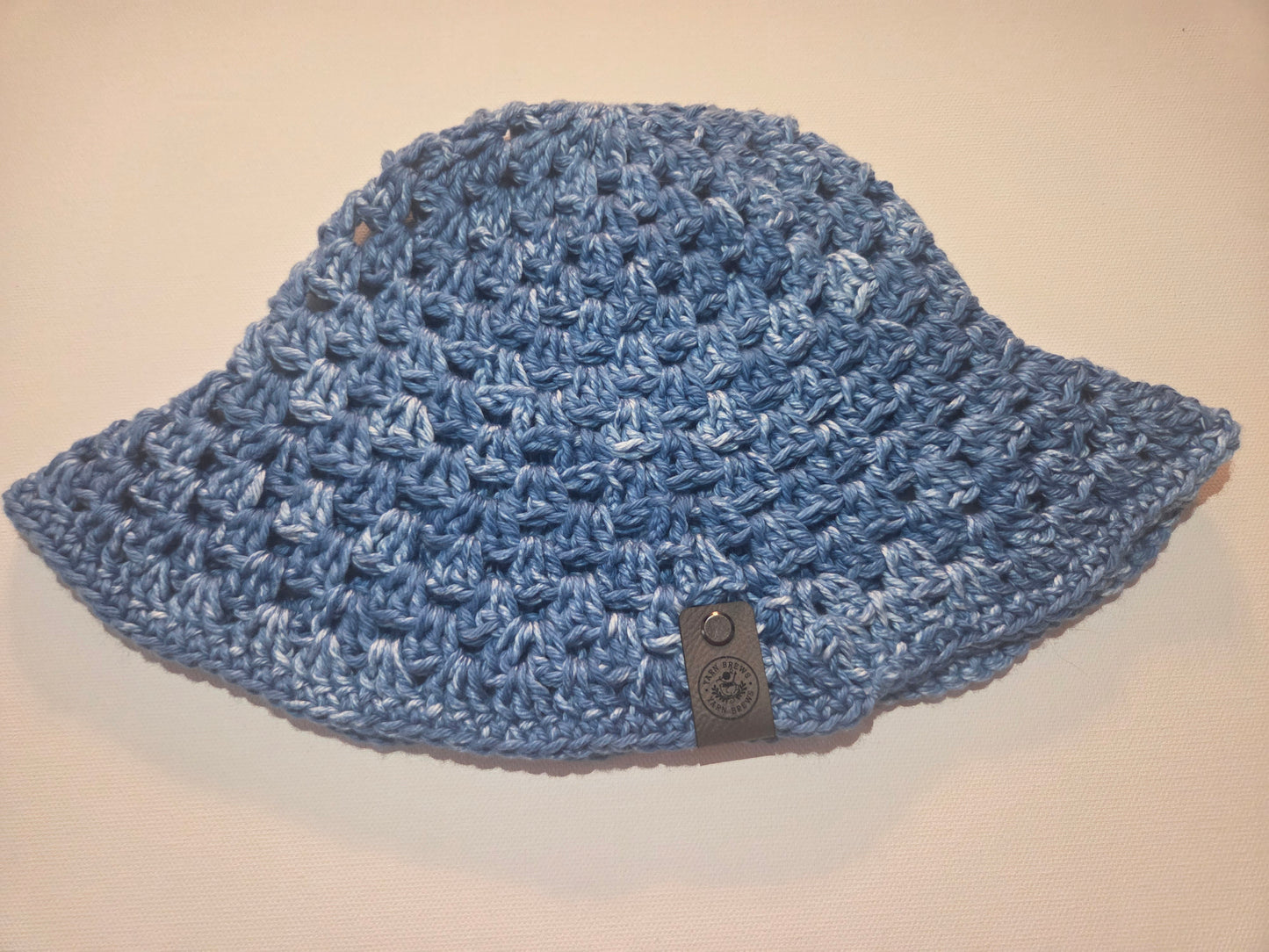 Denim Blue Granny Stitch Bucket Hat